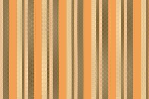 Gentle textile stripe vector, bed fabric lines vertical. Repetitive pattern texture background seamless in orange and dark slate gray colors. vector