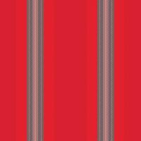 Heritage lines texture background, outside vertical stripe seamless. Ornamental pattern vector textile fabric in red and teal colors.