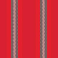 Heritage lines texture background, outside vertical stripe seamless. Ornamental pattern vector textile fabric in red and teal colors.