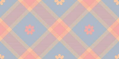 Spring gingham pattern, seamless checked plaids. Pastel vichy background for print wrapping paper, gif card, invitation, Easter holiday design. vector
