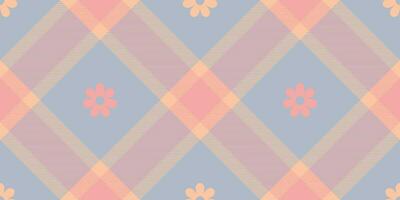 Spring gingham pattern, seamless checked plaids. Pastel vichy background for print wrapping paper, gif card, invitation, Easter holiday design. vector