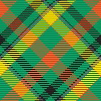 Seamless pattern of scottish tartan plaid. Repeatable background with check fabric texture. Vector backdrop striped textile print.