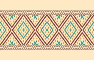 Ethnic abstract ikat art. Aztec ornament print. geometric ethnic pattern seamless  color oriental.  Design for background ,curtain, carpet, wallpaper, clothing, wrapping, Batik, vector illustration.