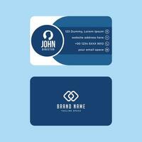 Simple Gorgeous Modern Corporate Minimalistic Visiting or Business Card Design Template vector