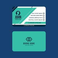 Simple Gorgeous Modern Corporate Minimalistic Visiting or Business Card Design Template vector