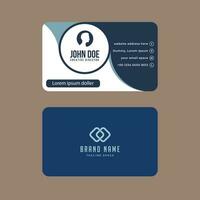 Simple Gorgeous Modern Corporate Minimalistic Visiting or Business Card Design Template vector