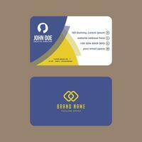 Simple Gorgeous Modern Corporate Minimalistic Visiting or Business Card Design Template vector