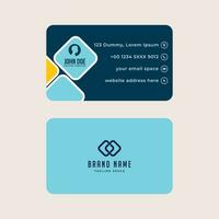 Simple Gorgeous Modern Corporate Minimalistic Visiting or Business Card Design Template vector