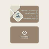 Simple Gorgeous Modern Corporate Minimalistic Visiting or Business Card Design Template vector