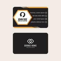 Simple Gorgeous Modern Corporate Minimalistic Visiting or Business Card Design Template vector