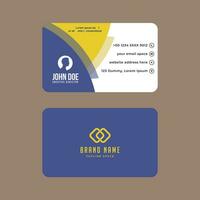 Simple Gorgeous Modern Corporate Minimalistic Visiting or Business Card Design Template vector