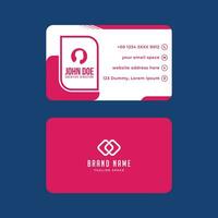 Simple Gorgeous Modern Corporate Minimalistic Visiting or Business Card Design Template vector