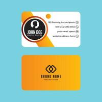 Simple Gorgeous Modern Corporate Minimalistic Visiting or Business Card Design Template vector