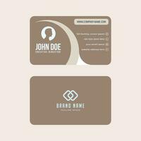 Simple Gorgeous Modern Corporate Minimalistic Visiting or Business Card Design Template vector