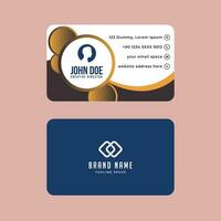 Simple Gorgeous Modern Corporate Minimalistic Visiting or Business Card Design Template vector