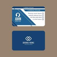 Simple Gorgeous Modern Corporate Minimalistic Visiting or Business Card Design Template vector