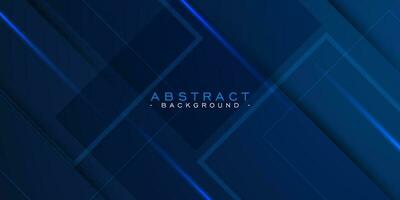 Abstract dark blue background with shadows and simple square lines. Looks 3d with additional light. Suitable for posters, brochures, e-sports and others. Eps10 vector