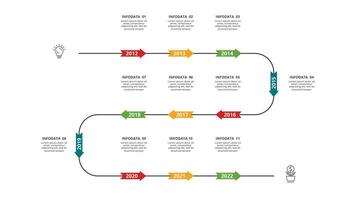 resumen flechas de grafico, diagrama con 5 5 pasos, opciones, partes o procesos. vector negocio modelo para presentación