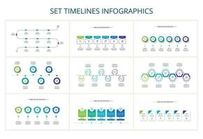 creativo concepto para infografía con 4, 5, 6, 7 7 pasos, opciones, partes o procesos. negocio datos visualización vector