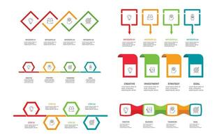 creativo concepto para infografía con 4 4 pasos, opciones, partes o procesos. negocio datos visualización. vector