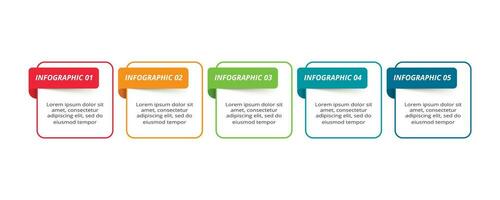 Line concept for infographic with 4 steps, options, parts or processes. Business data visualization. vector