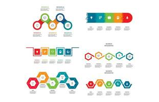 creativo concepto para infografía con 5 5 pasos, opciones, partes o procesos. negocio datos visualización. vector