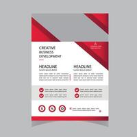 Brochure design, cover modern layout, annual report, poster, flyer in A4 with colorful triangles vector