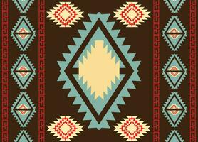 Ethnic tribal fabric textile traditional seamless pattern abstract geometric background vector