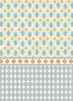 Ethnic tribal fabric textile traditional boho seamless pattern abstract geometric background vector