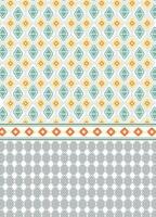 Ethnic tribal fabric textile traditional boho seamless pattern abstract geometric background vector