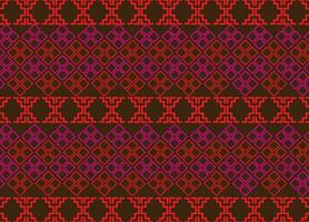 Ethnic tribal fabric textile traditional seamless pattern abstract geometric background vector