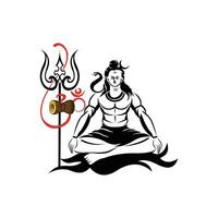 happy maha shivratri festival vector design