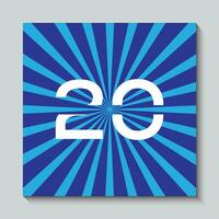 Free Number 20  Vector Background