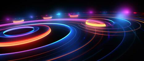 AI generated Explore the depths of the cosmos with this abstract space-inspired disk design. photo