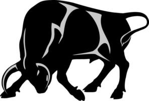 Black Bull Logotype Vector Image Pro Download