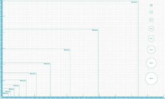 Measuring Pad with Paper Format from A1 to A10 vector