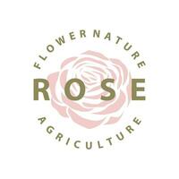 Rosa logo diseño inspiración jardín planta naturaleza templo ilustración Rosa flor vector silueta