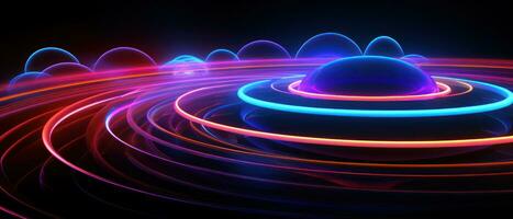 AI generated Explore the depths of the cosmos with this abstract space-inspired disk design. photo