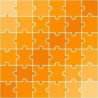 Orange shade jigsaw pattern. jigsaw line pattern. jigsaw seamless pattern. Decorative elements, clothing, paper wrapping, bathroom tiles, wall tiles, backdrop, background. vector