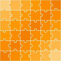 Orange shade jigsaw pattern. jigsaw line pattern. jigsaw seamless pattern. Decorative elements, clothing, paper wrapping, bathroom tiles, wall tiles, backdrop, background. vector