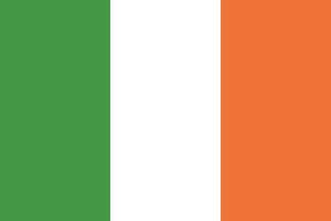 Irlanda bandera nacional emblema gráfico elemento ilustración vector