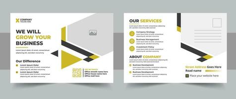 Corporate Professional Business Postcard Design, Coorporate postcard template design. Event Card Design, Direct Mail EDDM Template, Invitation Design vector