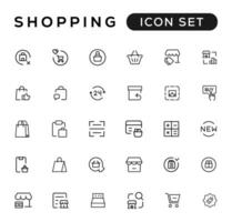 E-commerce, online shopping and delivery elements - minimal thin line web icon set. Outline icons collection. Simple vector illustration.