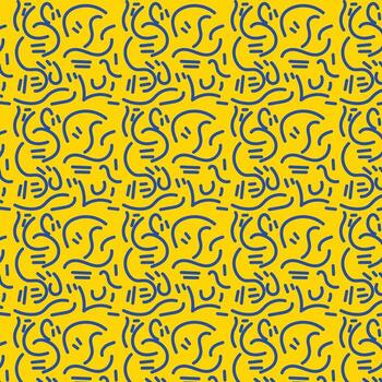 vector diferente mano dibujado garabatear elementos modelo resumen sin costura antecedentes