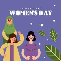 International women's day background illustration vector