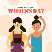 International women's day background illustration vector