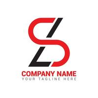 Monogram SL logo design, creative letter logo for business and company. vector