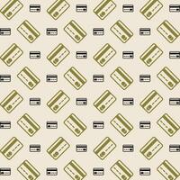 Credit card neutral color repeating trendy pattern vector illustration background