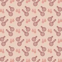 Rings repeating red pattern abstract beautiful vector illustration background