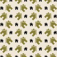 House neutral color repeating trendy pattern vector illustration background